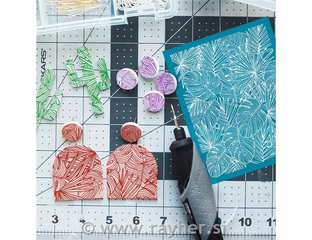 Šablona Silk Screen, Monstera