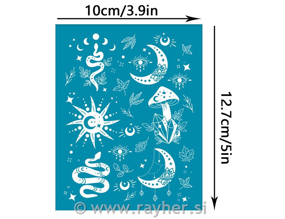 Šablona Silk Screen, Sun, Moon