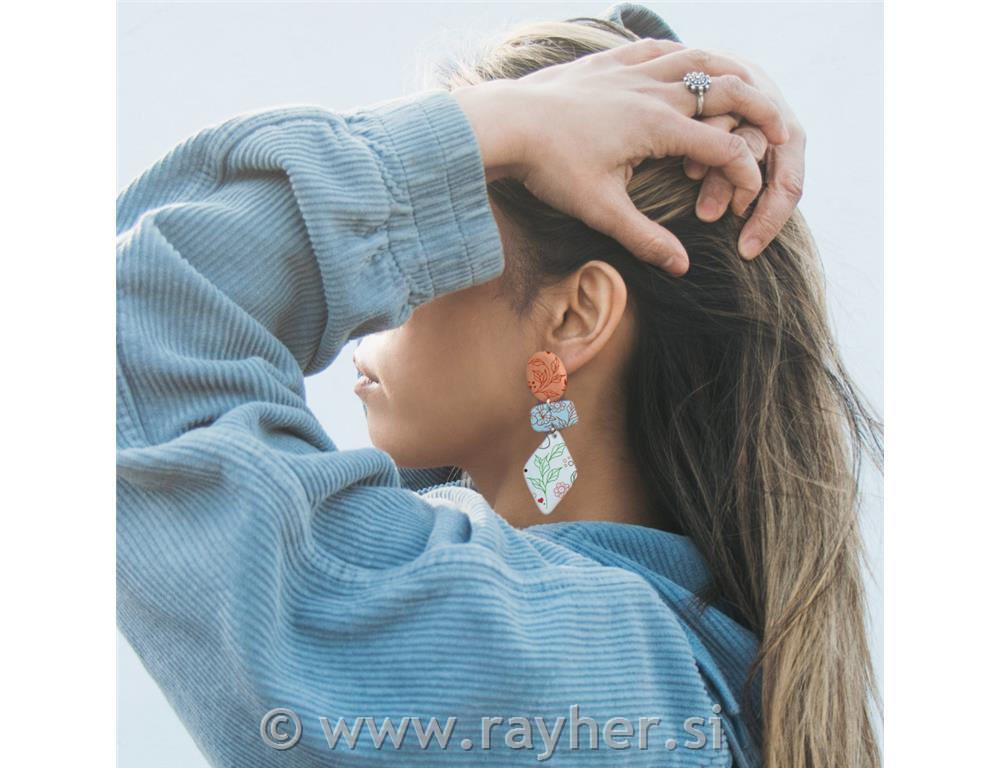 Šablona Silk Screen, Flowers, Leafs and Butterflies