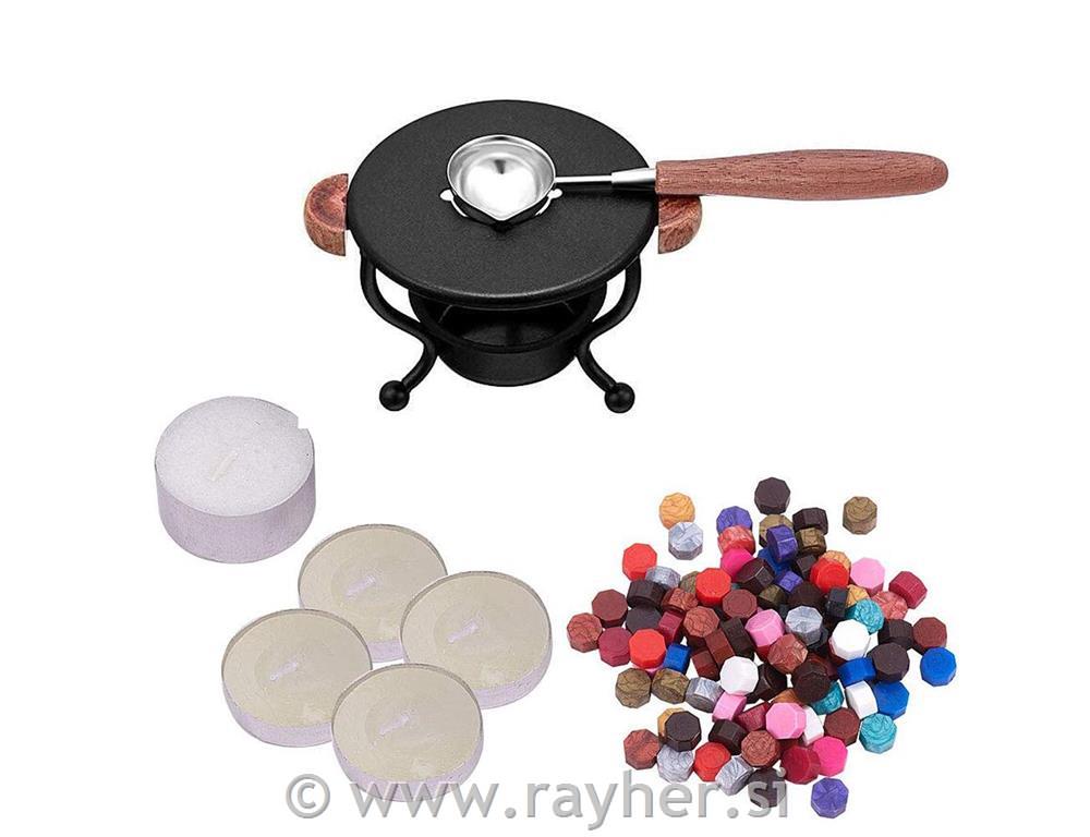 Set za vlivanje pečatnega voska