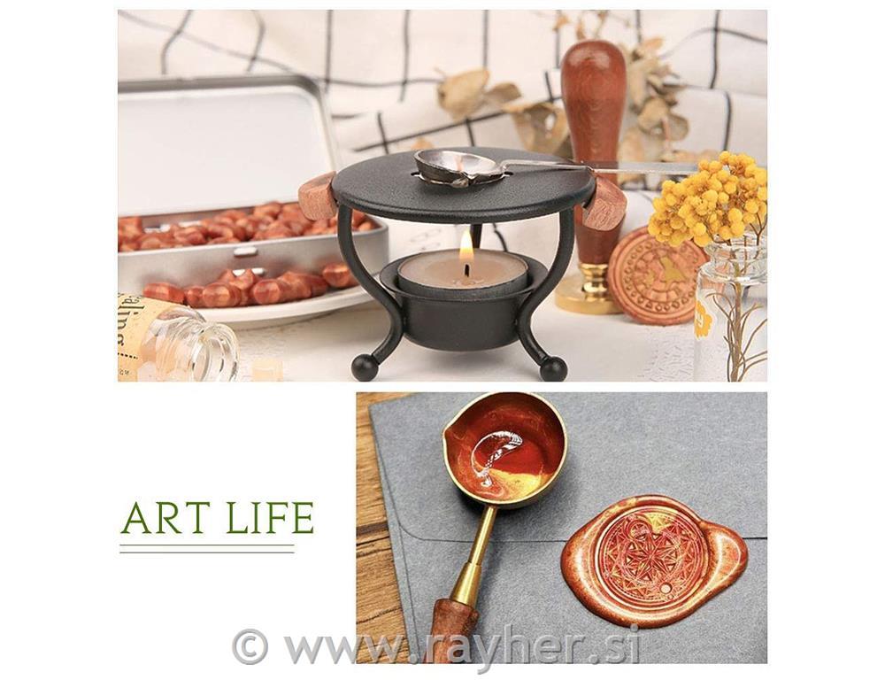 Set za vlivanje pečatnega voska