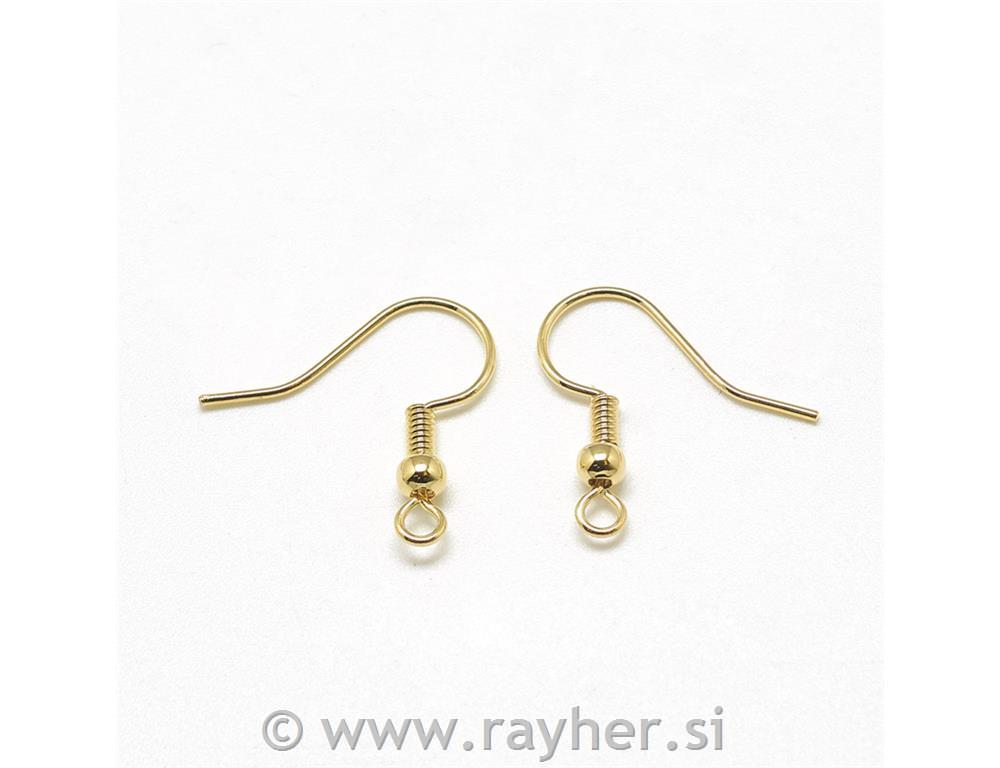 Uhan z bunkico, pozlaten s pravim zlatom, set 2