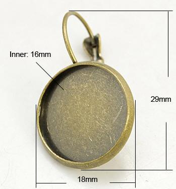 OSNOVA ZA UHAN S PLOŠČICO, ANT.BRON,16MM