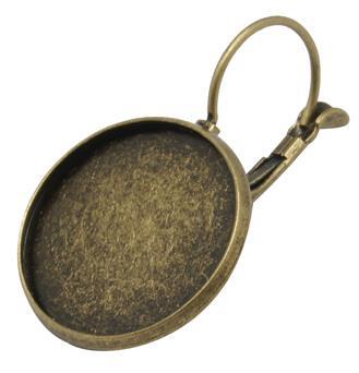 OSNOVA ZA UHAN S PLOŠČICO,ANTIK BRON,18