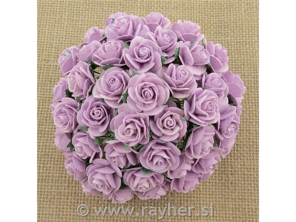 Mini Red Handmade Mulberry Paper Roses