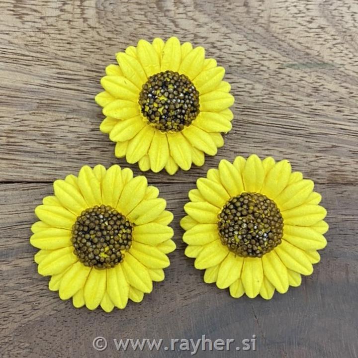 Sončnice cvetovi, set 5, 50mm