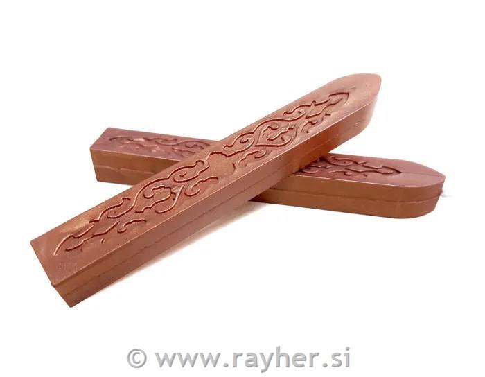 Pečatni vosek s stenjem, bakren, 1 kos