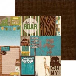 Scrapbooking paper Safari, Habitat