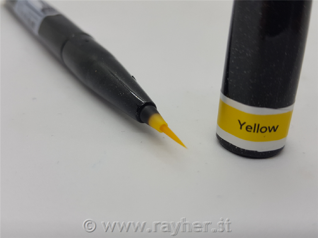 Pentel Brush Sign Artist yellow