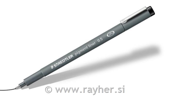 PIGMENT LINER 0,05 mm črn