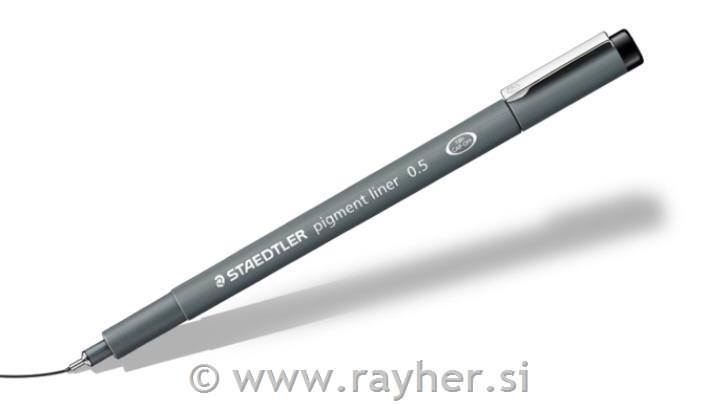 PIGMENT LINER 0,5 mm črn