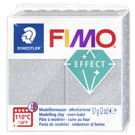 FIMO Effect Glitter 57g, 812 silver