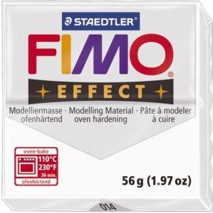 FIMO Effect polimerna masa 014, transparent, bela, 56g