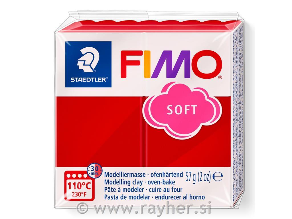 FIMO Soft 57g, 2P Xmas red