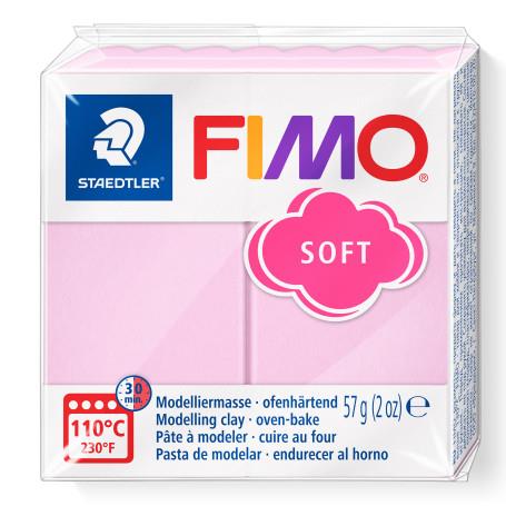 FIMO Effect polimerna masa 205, pastelno roza, 56g