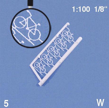 Kolesa 1:100, bela, 5 kosov