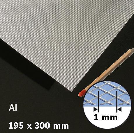 EXPANDED METAL SHEET 195 x 300 MMALUH = 1,0 MM