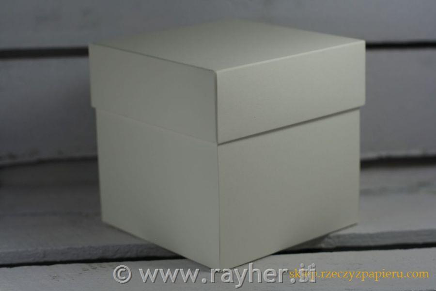 OSNOVA ZA ŠKATLICO PRESENEČENJA, 10X10CM, DVODELNA, KREM