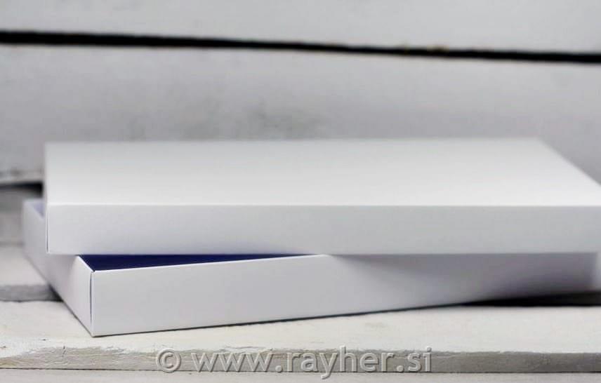 Škatla za voščilnice, bela, Din Long