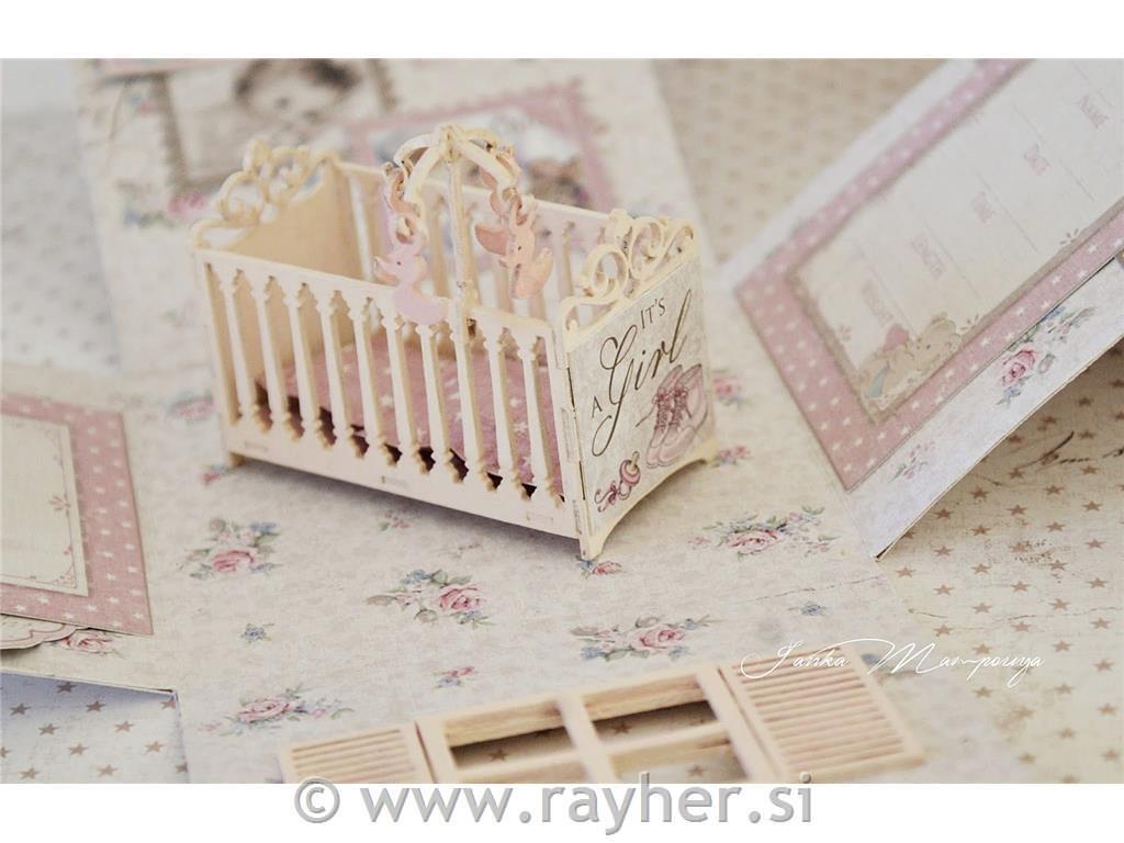 IZREZ IZ LEPENKE, 3D, BABY POSTELJA