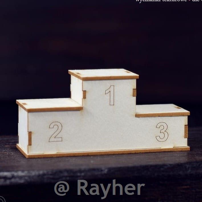 IZREZ IZ LEPENKE, 3D, ZMAGOVALNI PODIJ