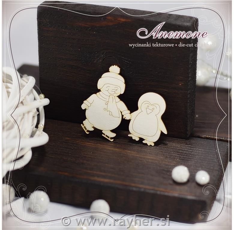 IZREZ IZ LEPENKE, DVA PINGVINA