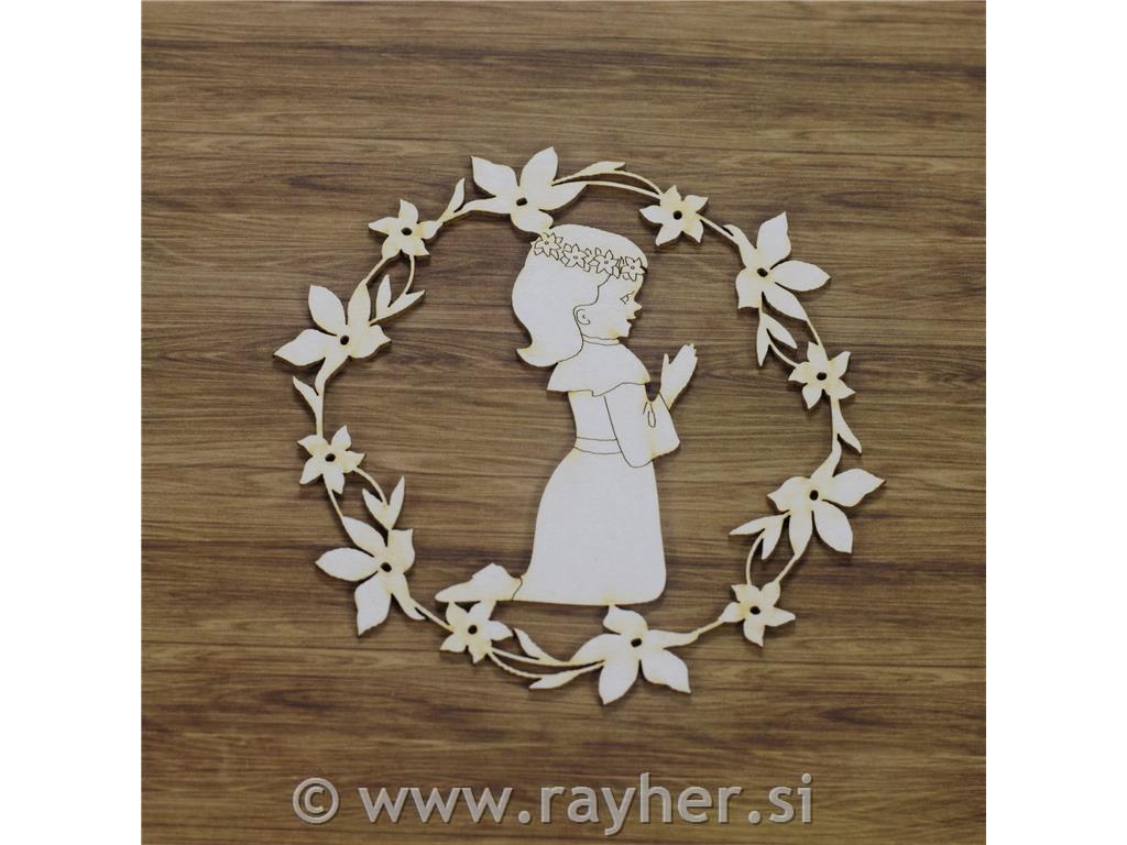 IZREZ IZ LEPENKE, DEKLICA PRI OBHAJILU