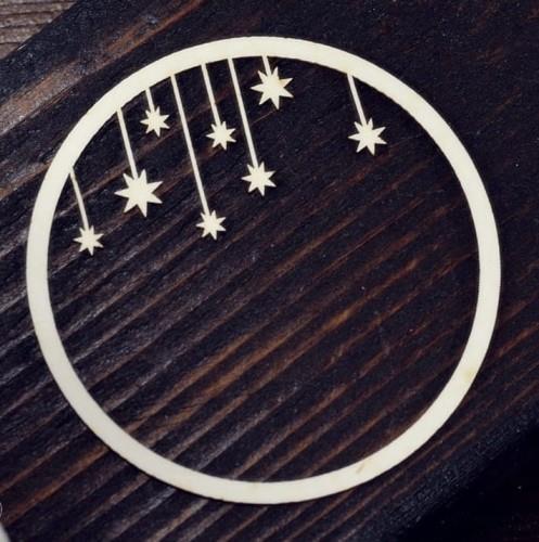 Izrez iz lepenke, Obroč s snežinkami