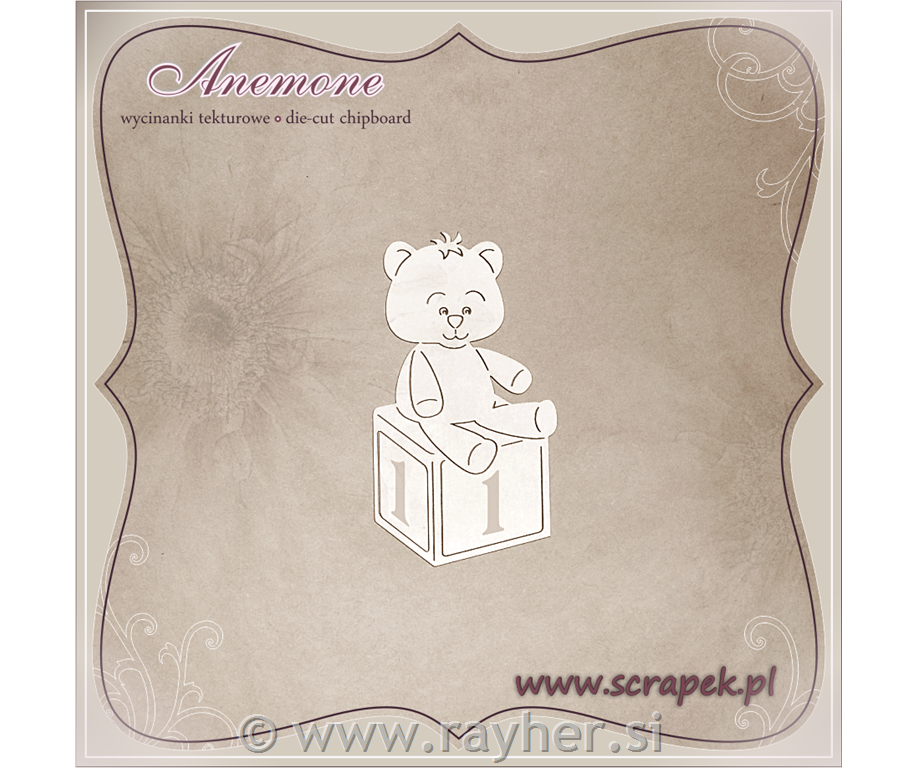 IZREZ IZ LEPENKE, MEDVEDEK NA KOCKI