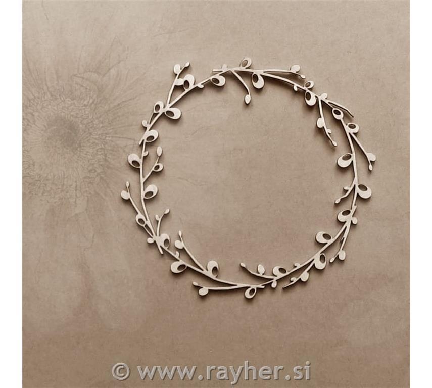 IZREZ IZ LEPENKE, OKVIR Z LISTKI