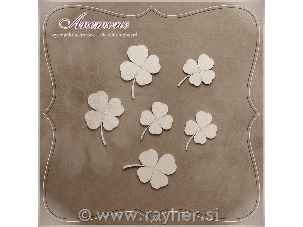 IZREZ IZ LEPENKE, ŠTIRIPERESNA DETELJICA, SET 4