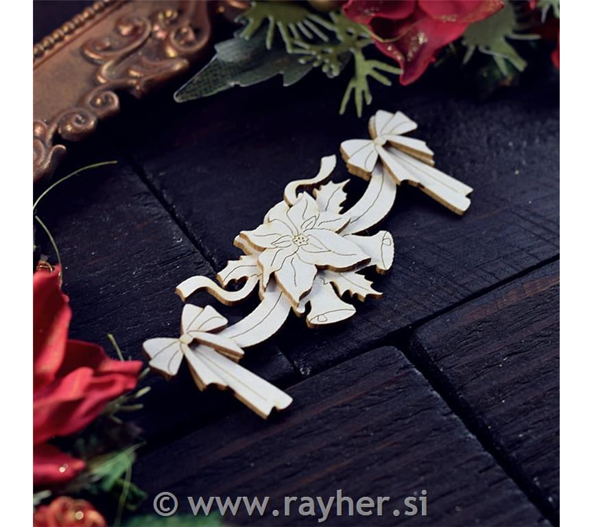 IZREZ IZ LEPENKE GIRLANDA Z BOŽIČNO ZVEZDO