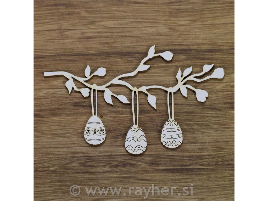 IZREZ IZ LEPENKE, TRIJE PIRHI NA VEJI