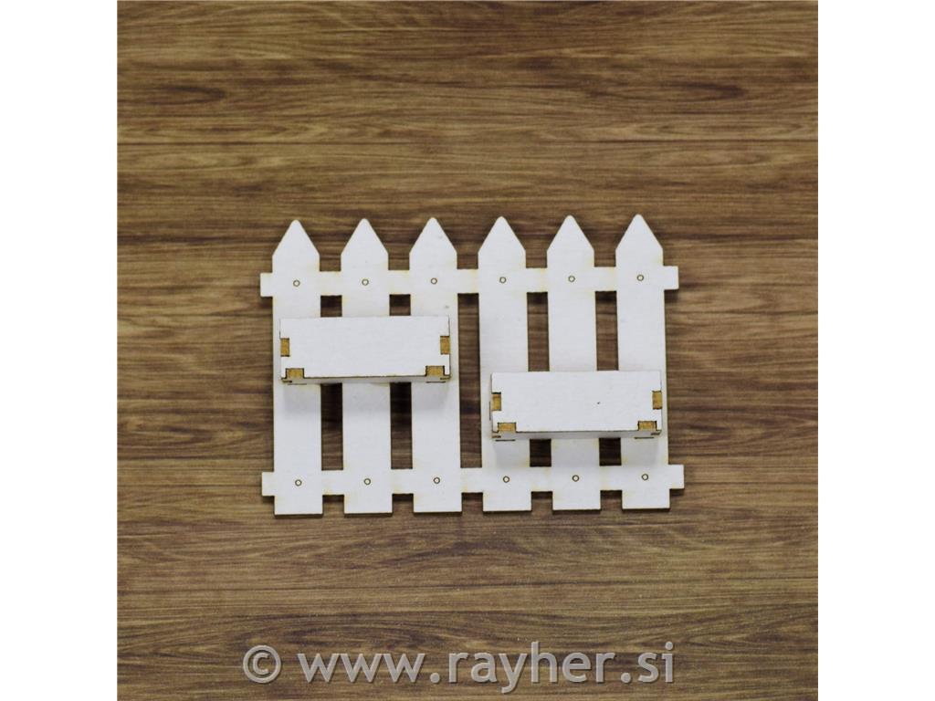 IZREZ IZ LEPENKE, 3D, OGRAJA+CVETLIČNA LONČKA