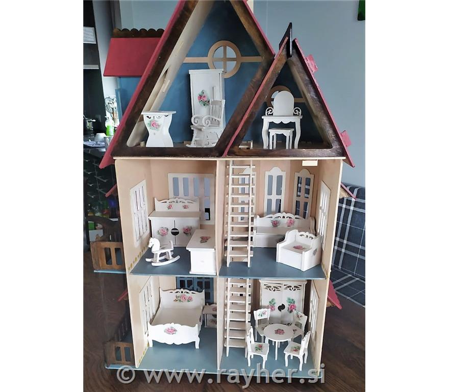 Lesena sestavljanka, Hiša dvonadstropna