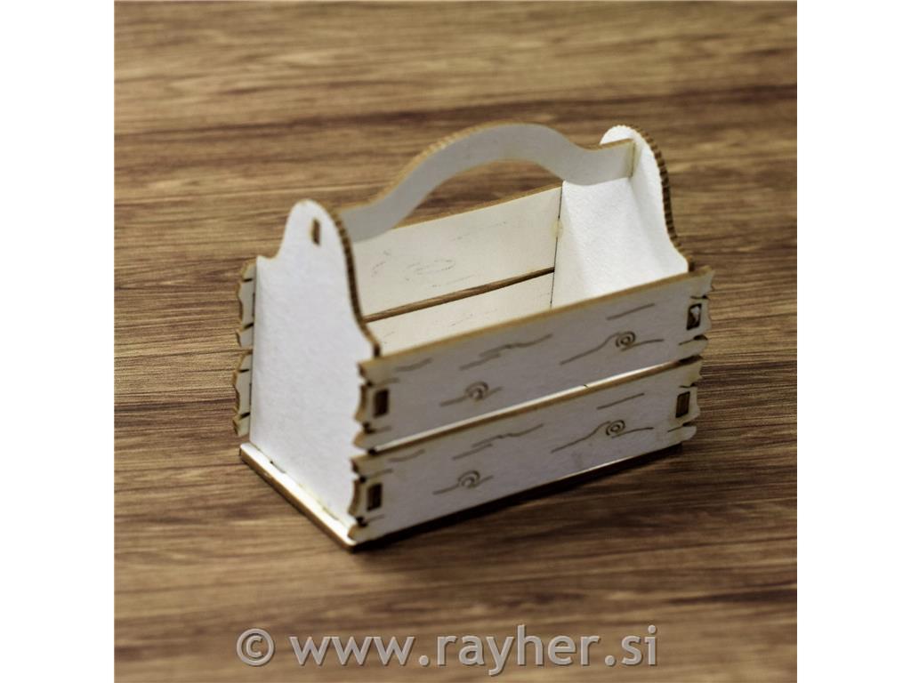 IZREZ IZ LEPENKE, 3D, ŠKATLA ZA ORODJE