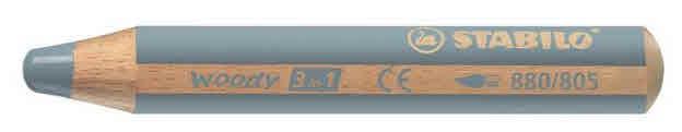 STABILO WOODY BARVICA srebrna 880/805