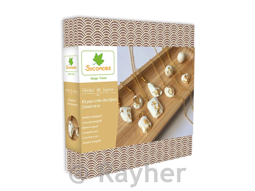 Ustvarjalni set Atelier de bijoux, Nakit iz kreativnega betona