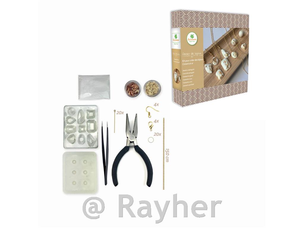 Ustvarjalni set Atelier de bijoux, Nakit iz kreativnega betona