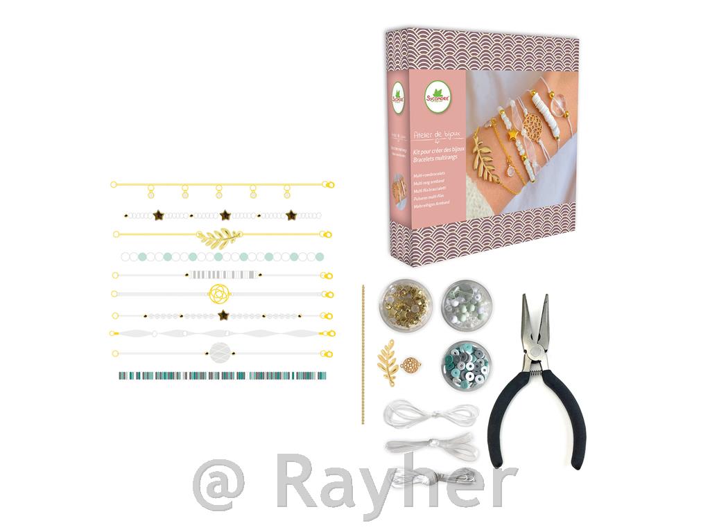 Ustvarjalni set Atelier de bijoux, Večplastne zapestnice