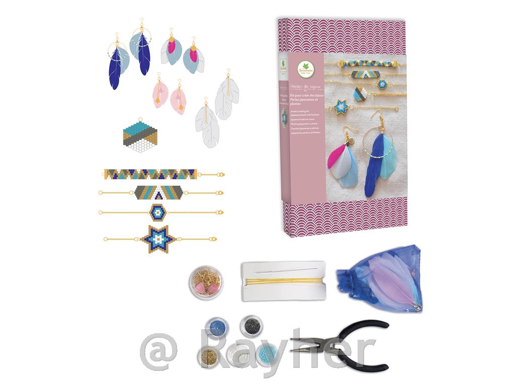 Ustvarjalni set Atelier de bijoux, Nakit iz japonskih perl in peres