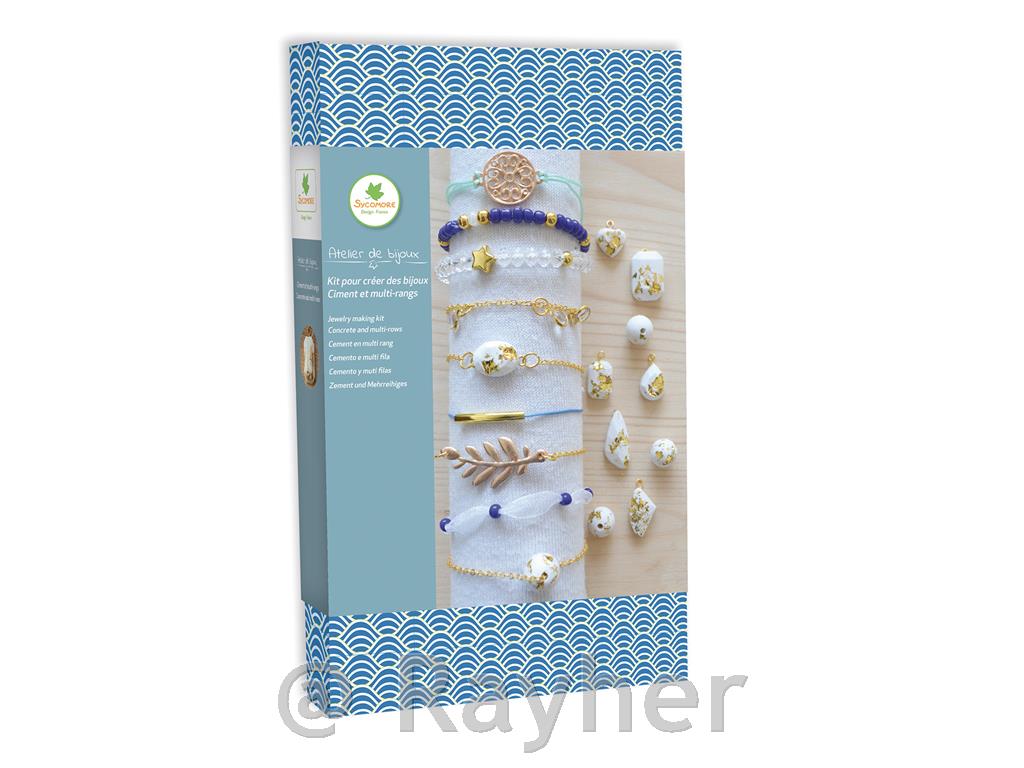 Ustvarjalni set Atelier de bijoux, Večplastne zapestnice, kreativni beton