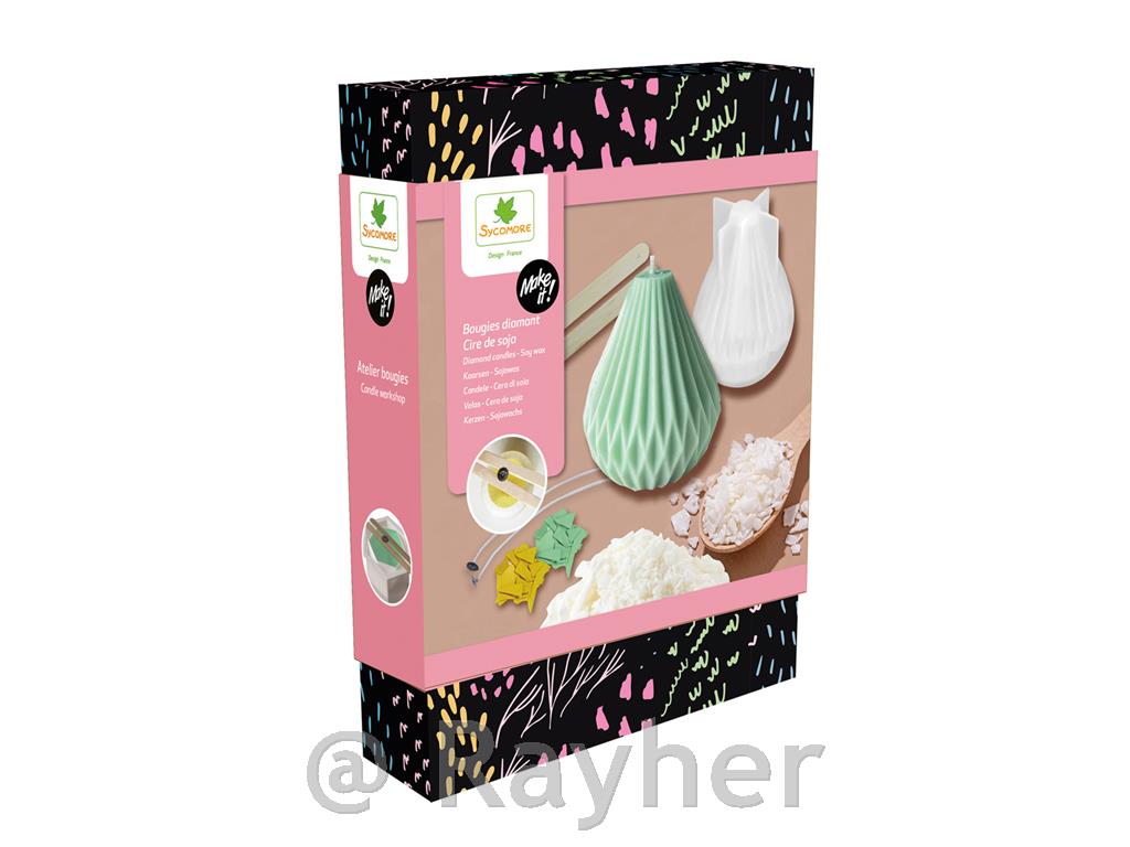 Ustvarjalni set Make It, Diamantne sveče iz sojinega voska