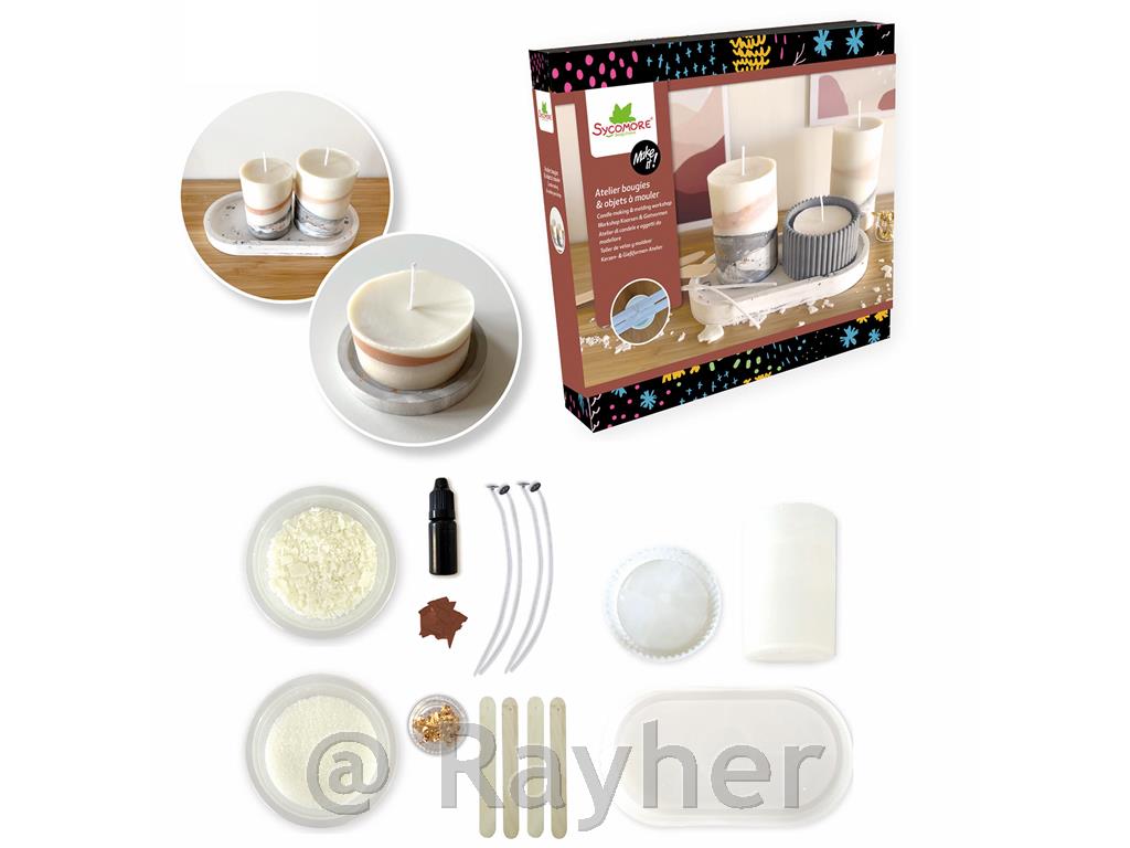Ustvarjalni set Make It, Delavnica sveč iz sojinega voska in jesmonita