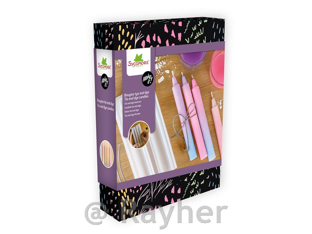 Ustvarjalni set Make It, Tye&Dye sojine sveče