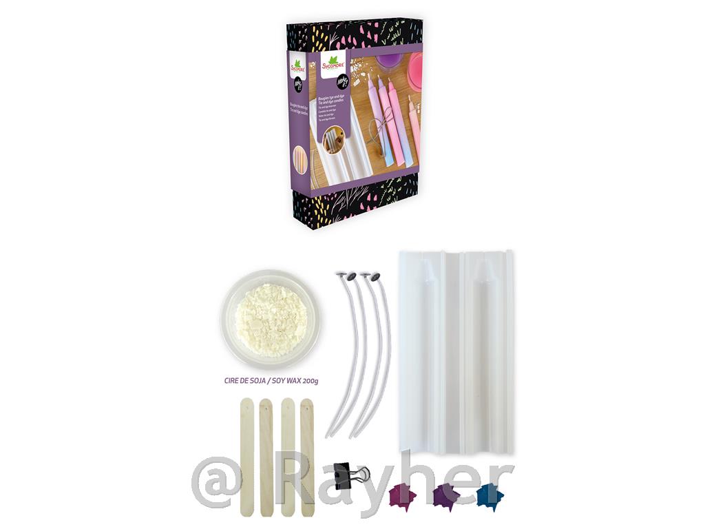 Ustvarjalni set Make It, Tye&Dye sojine sveče