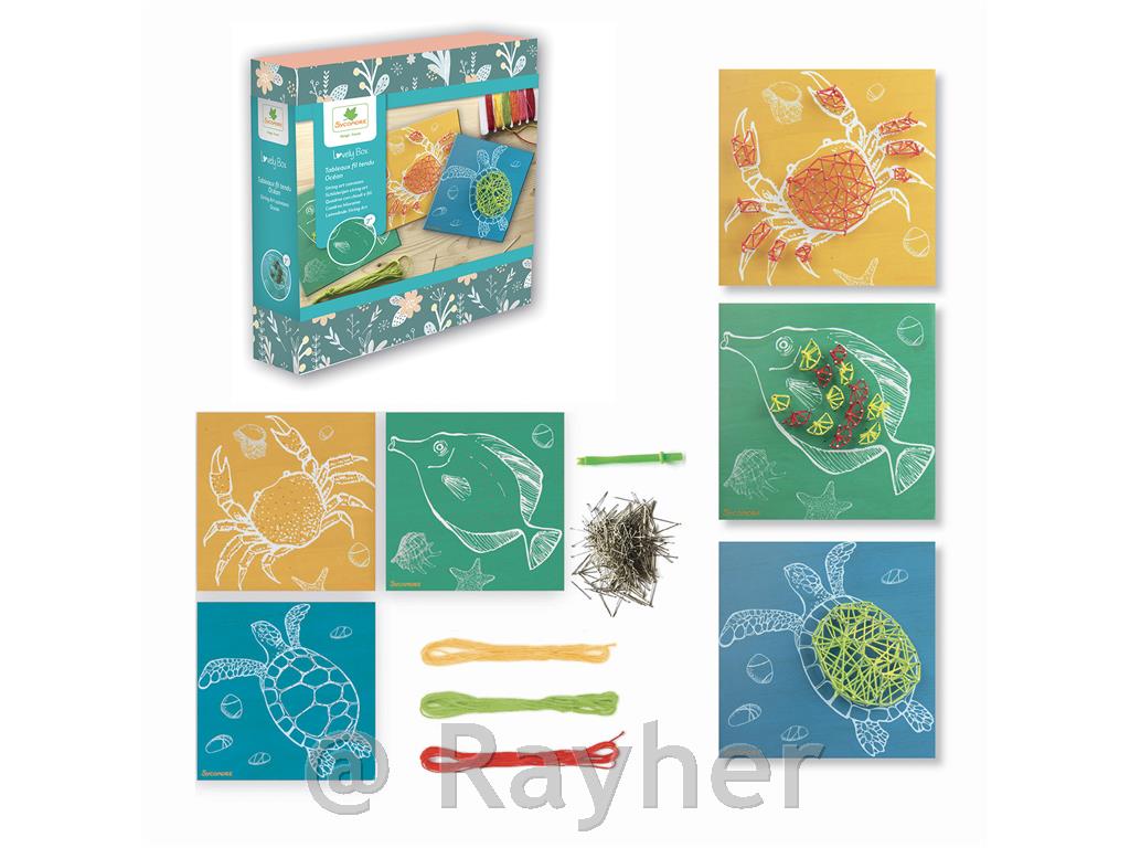 Ustvarjalni set Lovely Box, String Art, Ocean