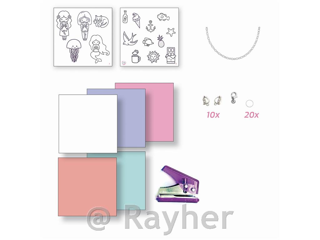 Ustvarjalni set Bijoux Box, Nakit iz skrčljive folije