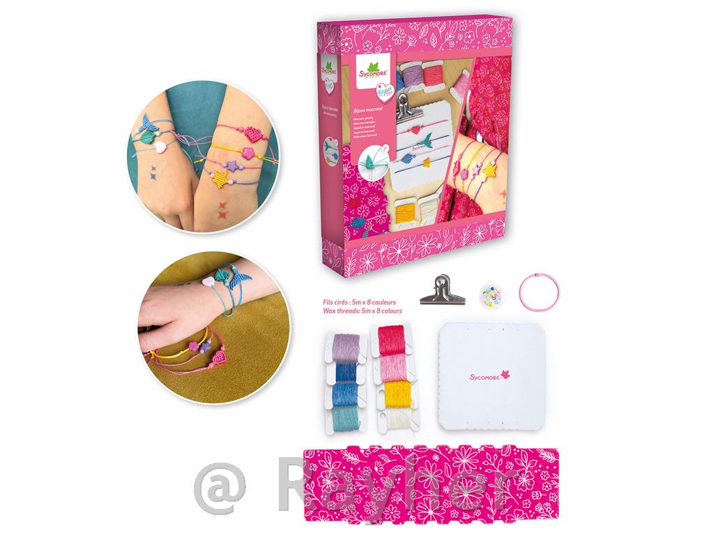 Ustvarjalni set Bijoux Box, Makrame nakit