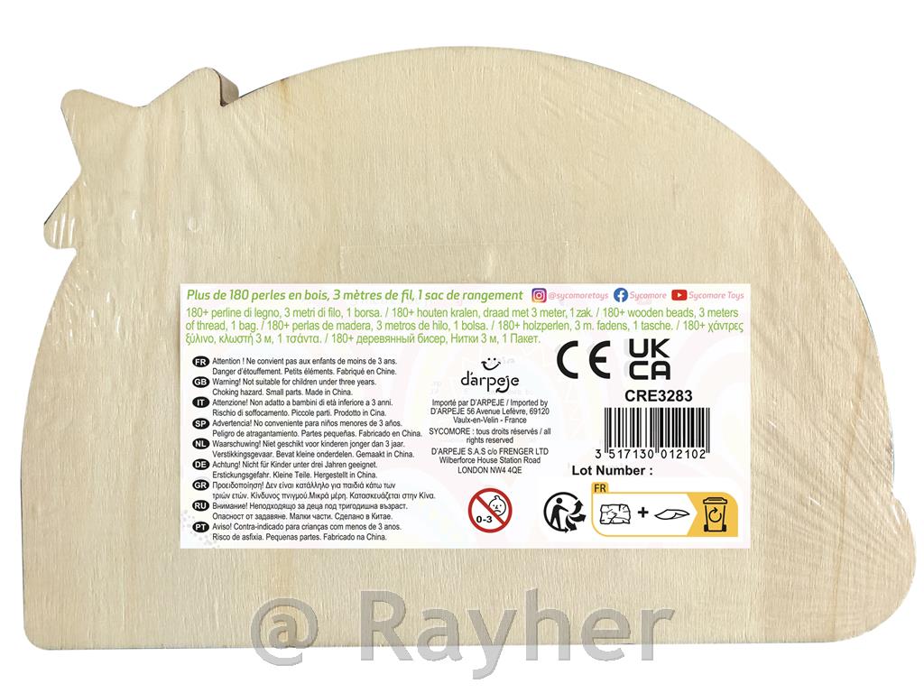 Ustvarjalni set lesene perle, Mavrica